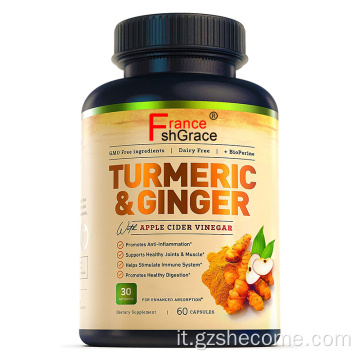 Estratto di curcuma Antiossidanti naturali Capsule di curcuma